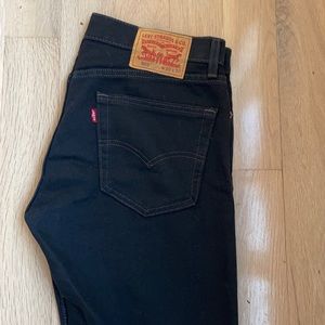 Levi’s men’s 505 Straight black denim jeans 30x30